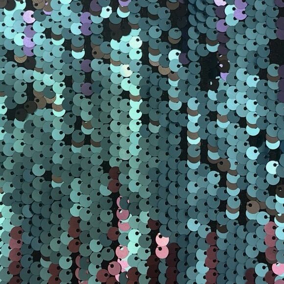 Disney D-Signed Sequin Ombre Shift Dress Small Rainbow Party Sparkle Y2K Rare - Picture 8 of 11